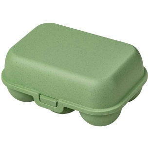 mini boîte à œufs nature vert feuille - egg to go - koziol