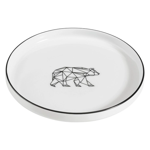 6 assiette à dessert 20 cm ours - origami - table et cook