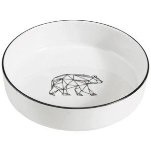 6 assiette creuse 19 cm ours - origami - table et cook