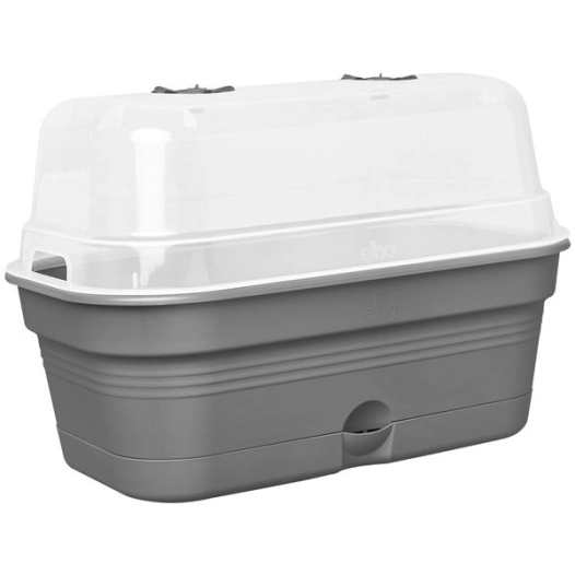 plateau de culture kit green basics m living noir - elho