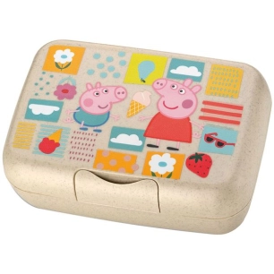 boîte à goûter / lunchbox enfant - peppa pig beige - koziol