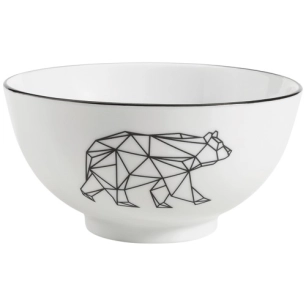 6 bol déjeuner 15 cm ours - origami - table et cook