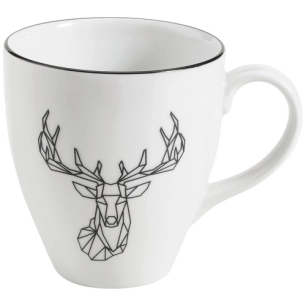 6 mug déjeuner 45 cl cerf - origami - table et cook