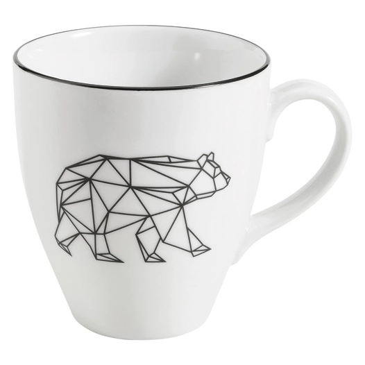 6 mug déjeuner 45 cl ours - origami - table et cook