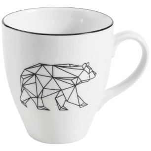 6 mug déjeuner 45 cl ours - origami - table et cook