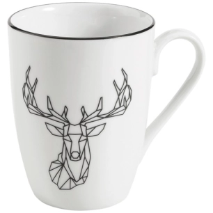6 mug déjeuner 31 cl cerf - origami - table et cook