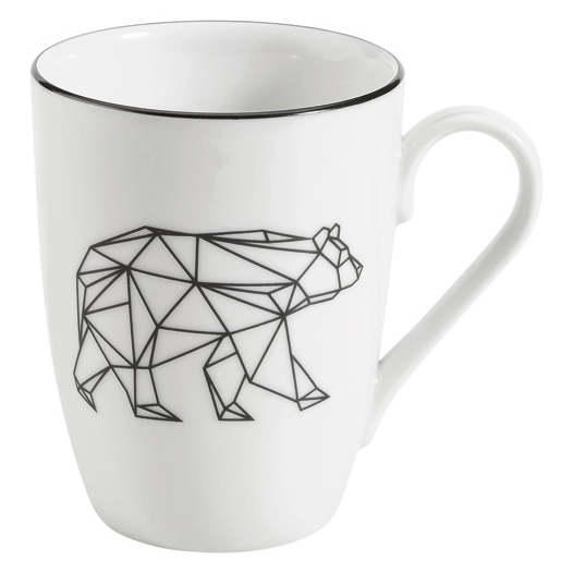 6 mug déjeuner 31 cl ours - origami - table et cook