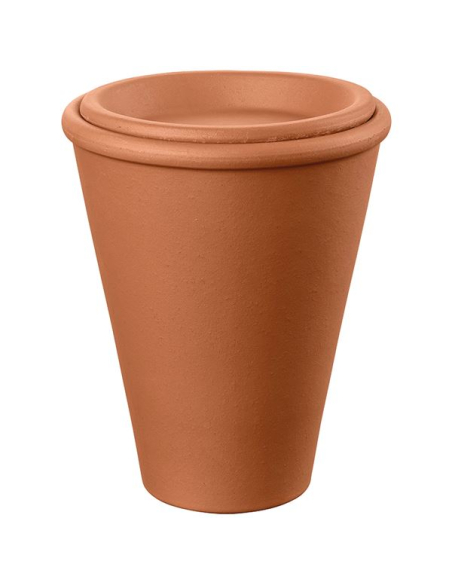 Cache-pot AQUADO Rouge Auto-irrigation, design moderne, couleur vive - DEROMA