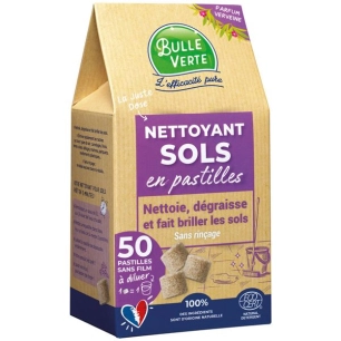 nettoyant sol en pastille x 50 50 lavages - bulle verte