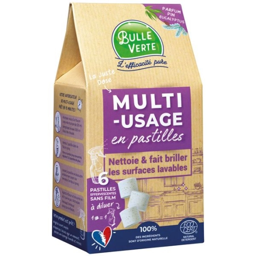 multi usage en pastille x 6 6 vapos 500ml - bulle verte