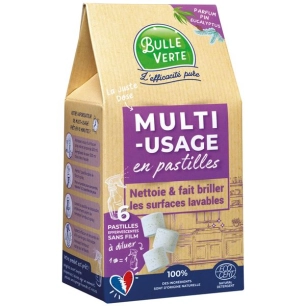 multi usage en pastille x 6 6 vapos 500ml - bulle verte