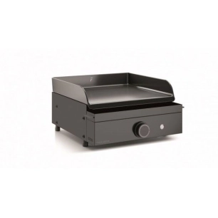 plancha gaz 45 cm 1 feu acier noir - origin - origing45a - forge adour