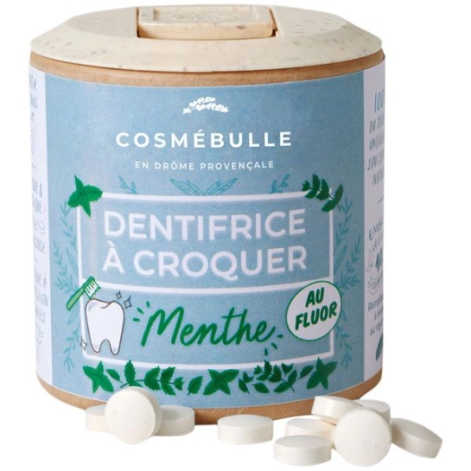 dentifrice à croquer menthe boite de 120 - bulle verte