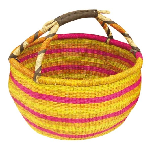 panier sahel de forme ronde en jonc - aubry gaspard