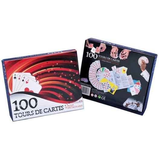 coffret 100 tours de cartes 23x19x4cm - imagin