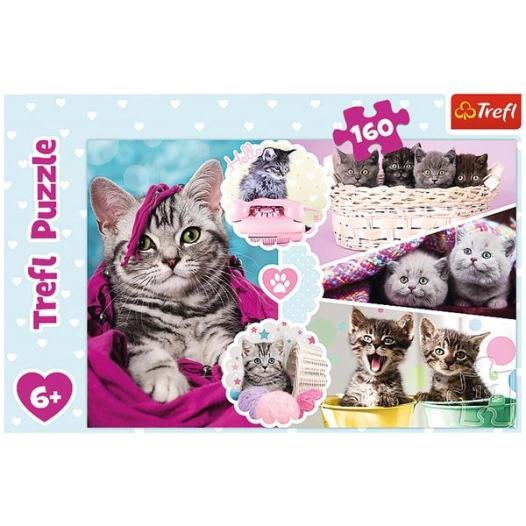 puzzle 160 pièces adorables chatons 6ans+ - trefl