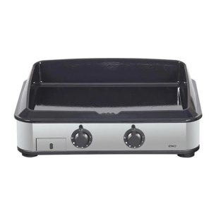 plancha gaz 2 feux châssis inox - enosign 65 - 570232010701 - eno