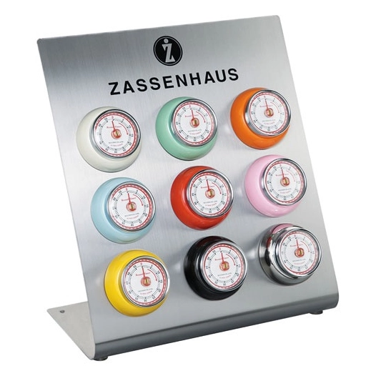 plaque présentoir aluminium pour minuteurs - zassenhaus - zassenhauss