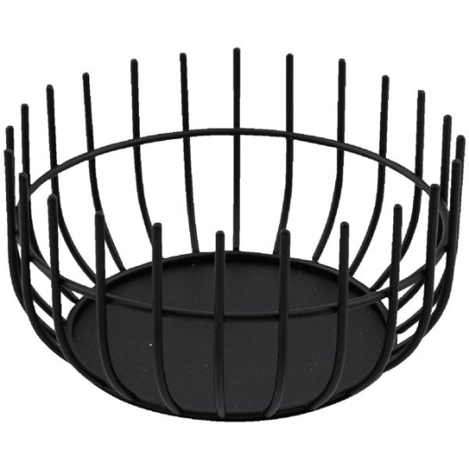 corbeille à fruits 20 cm noire - wire by tore bleuzé - point virgule