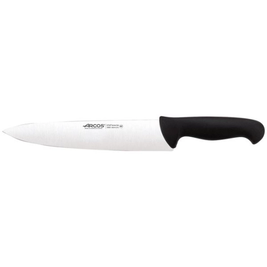 couteau de cuisine 25 cm noir - 2900 - arcos