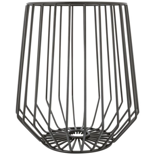 corbeille à fruits haute 23.4 cm noire - wire - point virgule