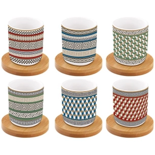 coffret 6 tasses à café - neo - easy life