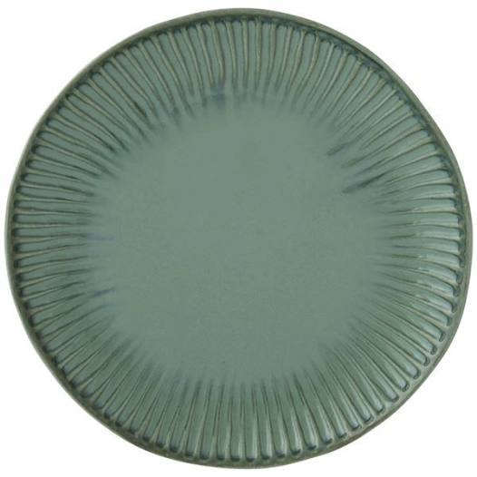 6 assiette à dessert 19 cm verte - gallery - easy life