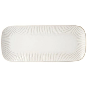 plat à cake 36 x 16 cm blanc - gallery - easy life