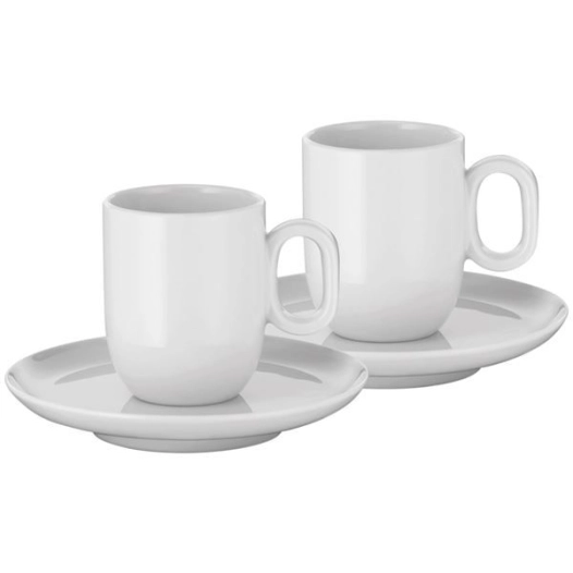 set 2 tasses expresso 6 cl avec sous-tasses - barista - wmf
