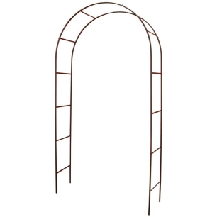 arche tube rond classique fer vieilli 130x40x250cm - louis moulin