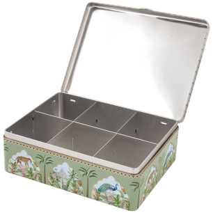 boîte à thé 6 compartiments - paradise sauvage - easy life