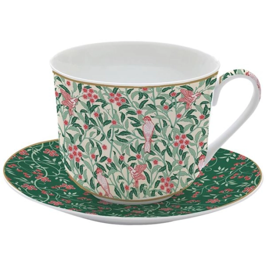 coffret tasse déjeuner 40 cl - floral fantasy - easy life