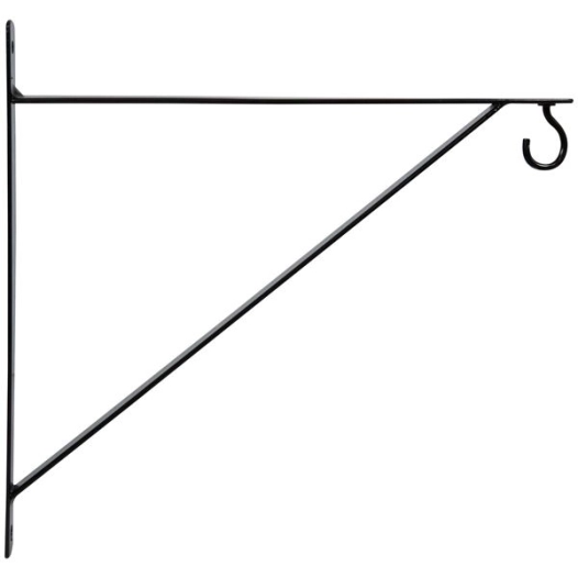 potence basics en fer plat 30x30cm noir gsa - louis moulin