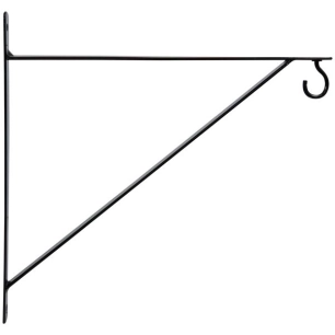 potence basics en fer plat 30x30cm noir gsa - louis moulin