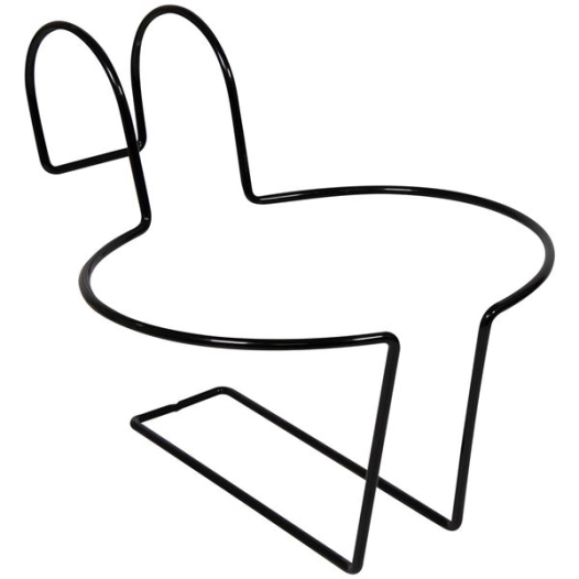 porte pot basics crochet 17cm noir gsa - louis moulin