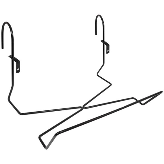 support jardinière basics crochet fer rond 19x35cm noir gsa - louis moulin