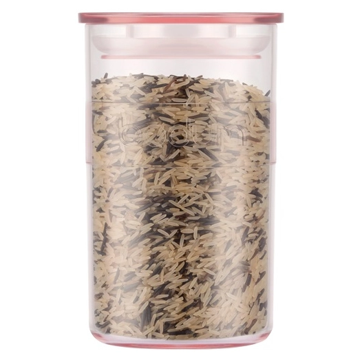 bocal hermétique 1 l rose transparent - presso - bodum