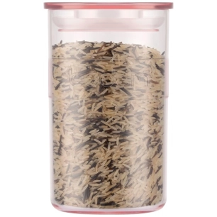 bocal hermétique 1 l rose transparent - presso - bodum