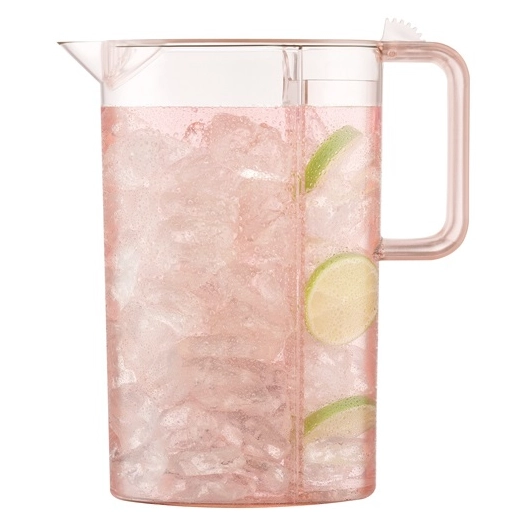 pichet infuseur 3 l rose transparent - ceylon - bodum
