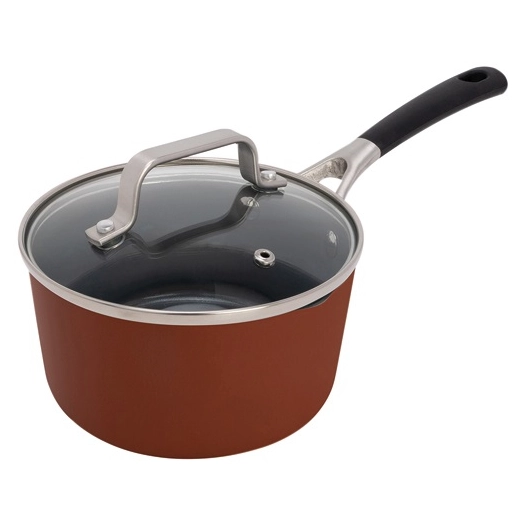 casserole 16 cm + couvercle - cerapro terracotta - cosy & trendy