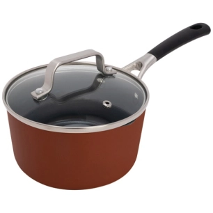 casserole 16 cm + couvercle - cerapro terracotta - cosy & trendy