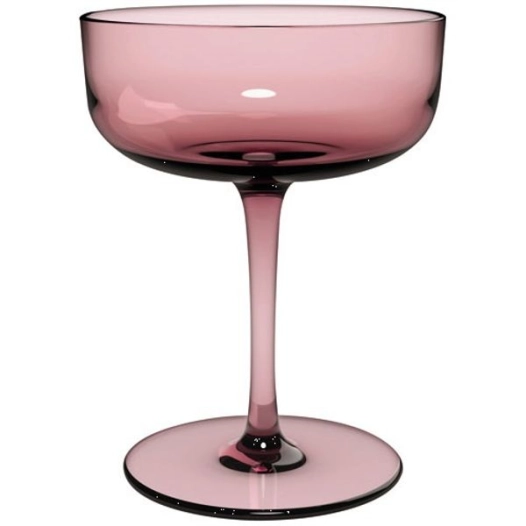 lot 2 coupes à champagne 10 cl rouge - like glass - villeroy et boch