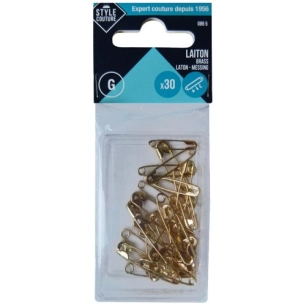 épingles de sûreté en laiton x30 - style couture