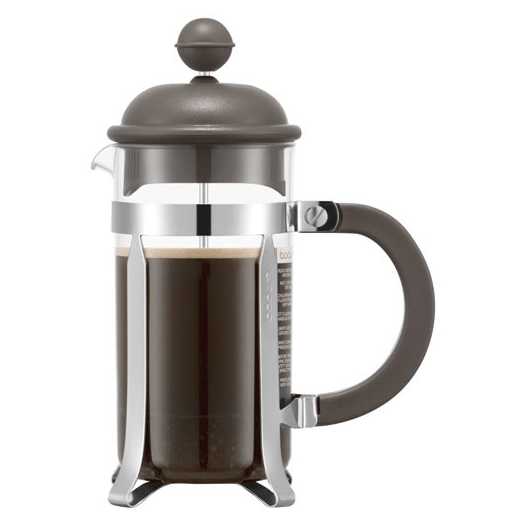 cafetière à piston 3 tasses marron - caffettiera colors - bodum