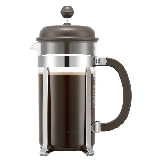 cafetière à piston 8 tasses marron - caffettiera colors - bodum