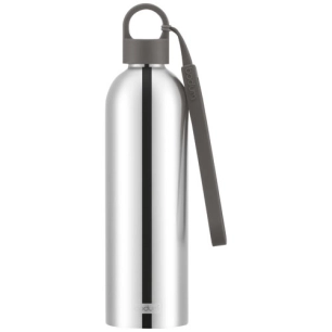 gourde isotherme 0.5 l inox & marron - melior - bodum