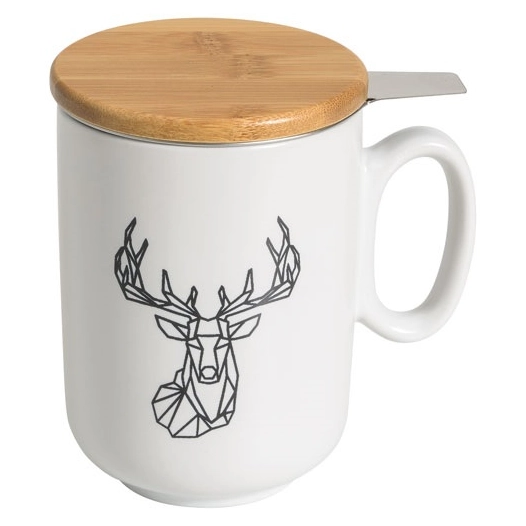 tisanière 45 cl blanche & cerf - origami - table et cook