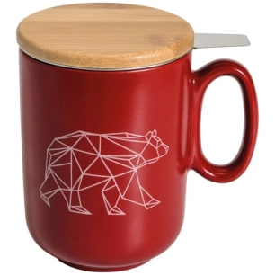 tisanière 45 cl rouge & ours - origami - table et cook