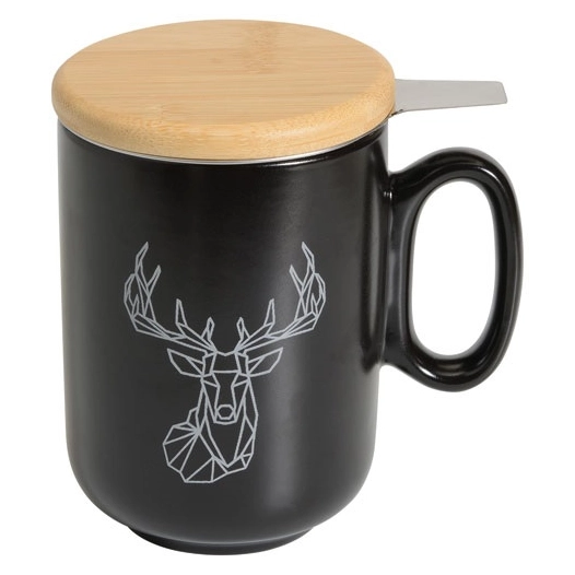 tisanière 45 cl noire & cerf - origami - table et cook