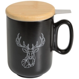 tisanière 45 cl noire & cerf - origami - table et cook